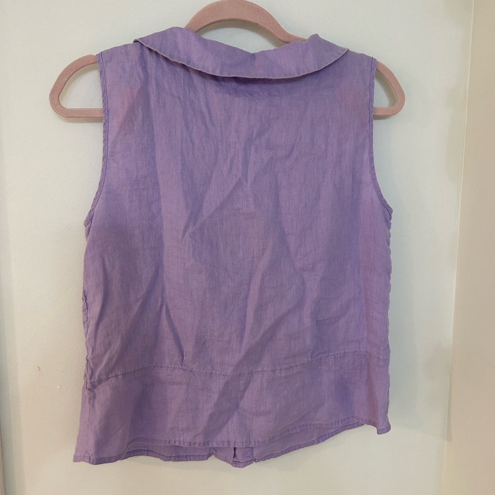 J.Jill Sleeveless Button Up Blouse - Picture 4 of 4